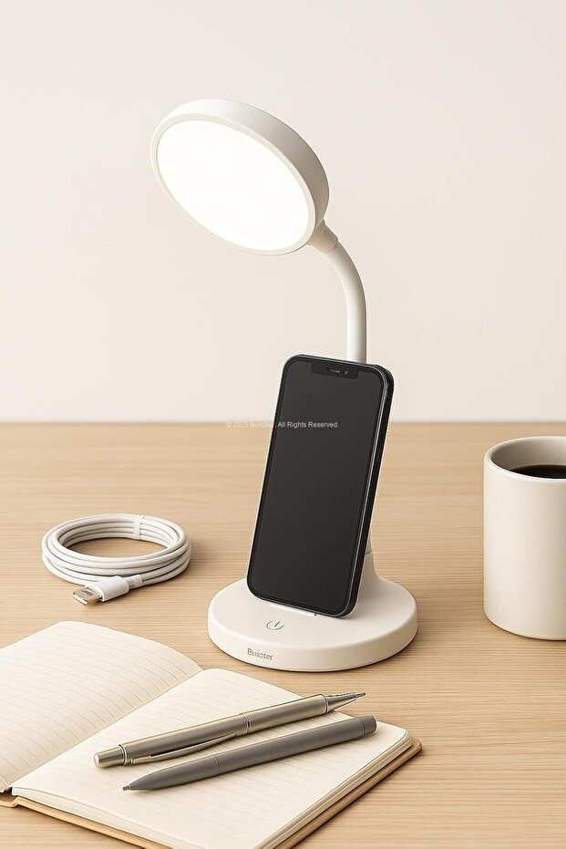 Şarjlı Dokunmatik Masa Lambası Bükülebilir Gece Işığı LED Okuma Işığı Ayarlanabilir Lamba - 6