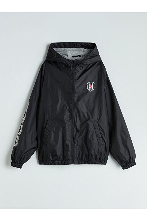 Lcw Kids Hooded Besiktas Printed Boys Raincoat
