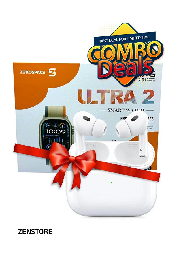 2 PCS COMBO OFFER Smart Watch With Amoled Display,7 Custom Strap, Advanced Health & Fitness Tracking