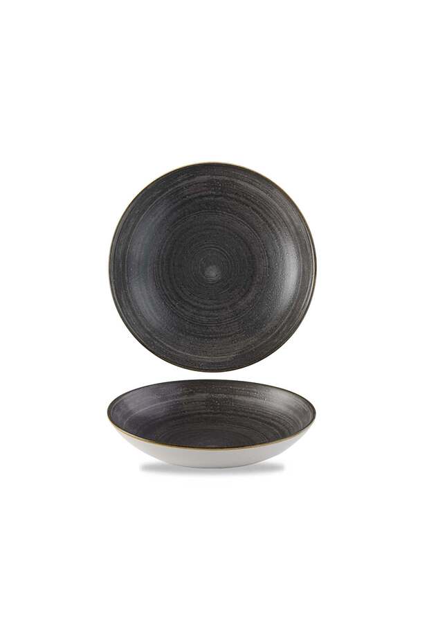 Stonecast Raw Black Evolve Coupe Bowl – 18.2 cm, 426 ml