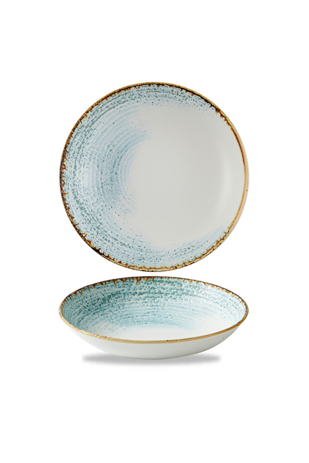 Homespun Accents Aquamarine Evolve Coupe Bowl – 24.8 cm (9.75")