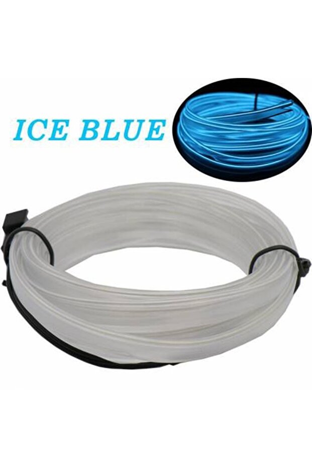Range Rover 5.0 Compatible Ice Blue 2 Meter Neon Rope Led Dashboard Light - 5