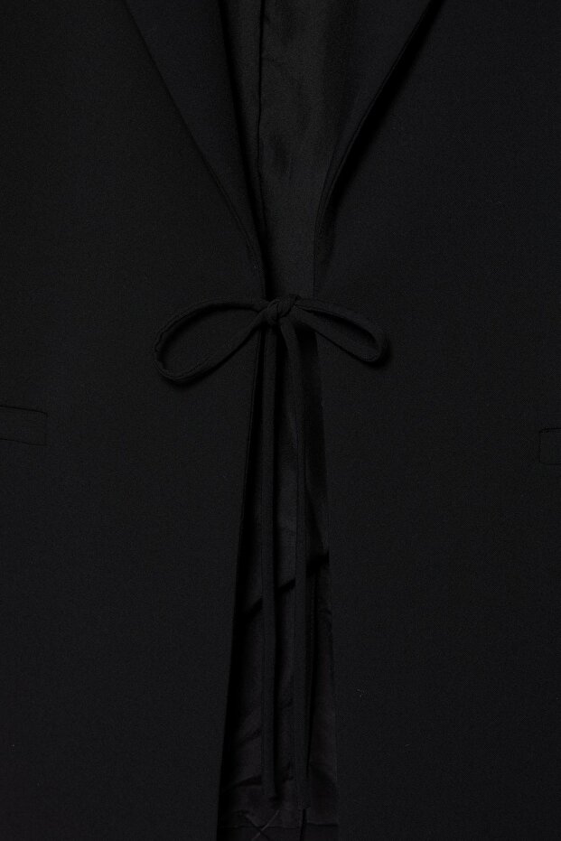 Bağlamalı blazer - 8