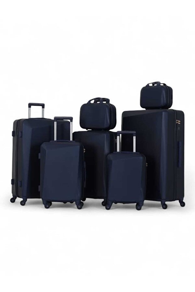 Dabash travel bag set - 7 pieces - with flexible covers - and a fixed digital lock - available in several colors - 1