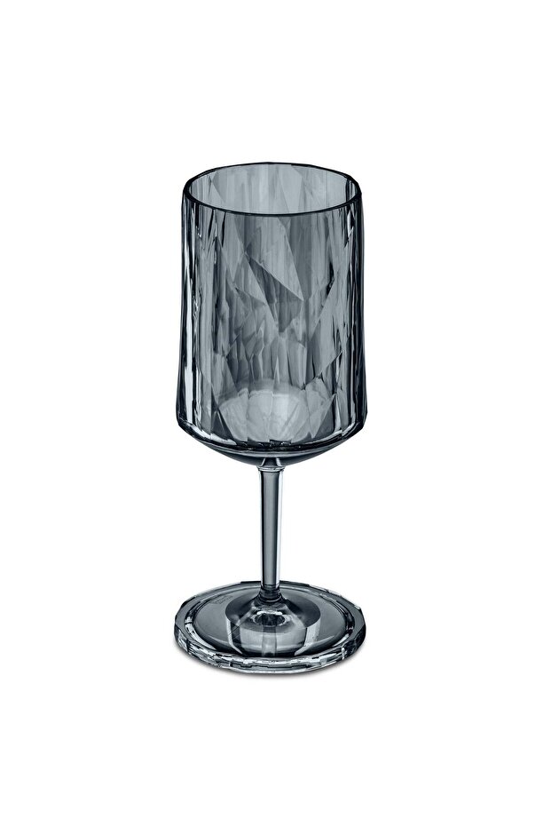 Wine & Cocktail Glass Transparent Grey Club No 4 410ml, Polycarbonate