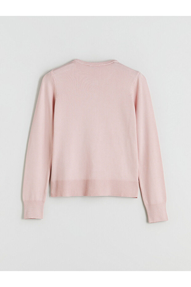 Bisiklet Yaka Kadın Triko Hırka - 6