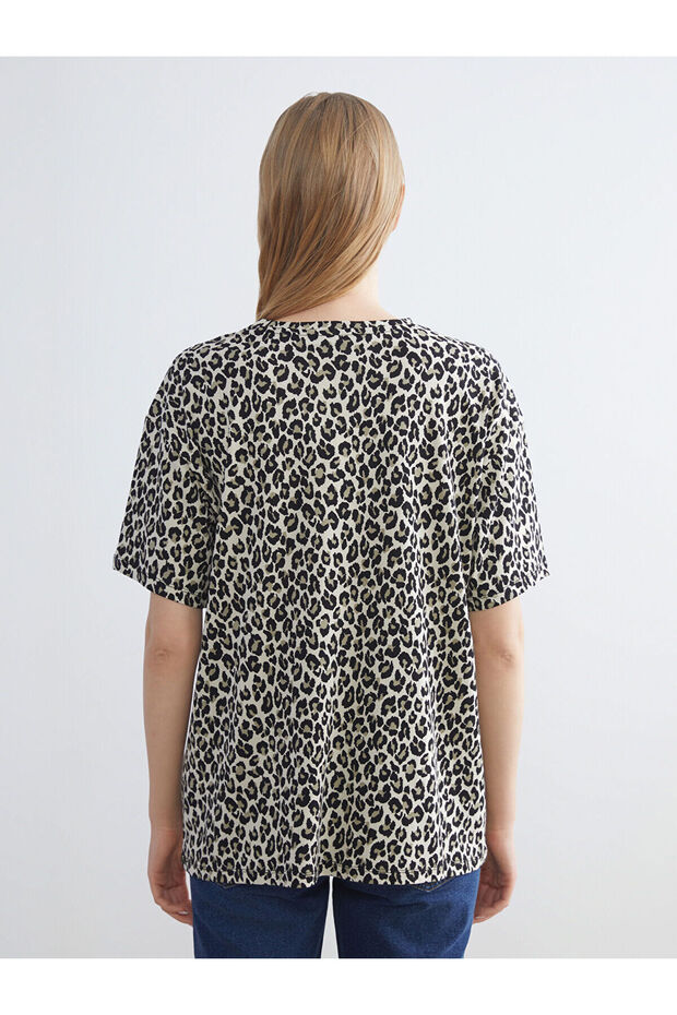 طاقم الرقبة منقوشة بلوزة - 4