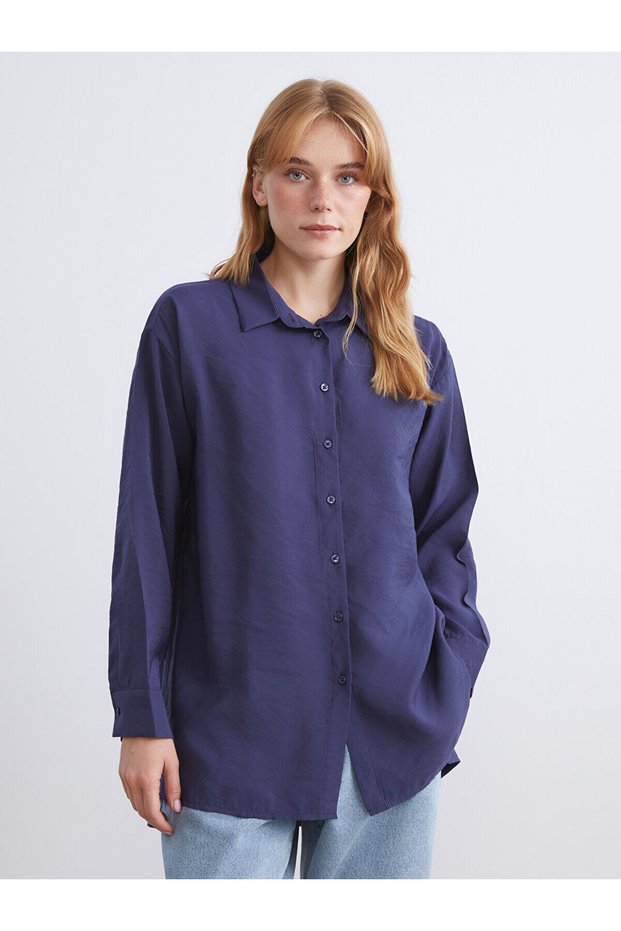 Özmarka New Season Oversize Modal Blend Women's Shirt Tunic