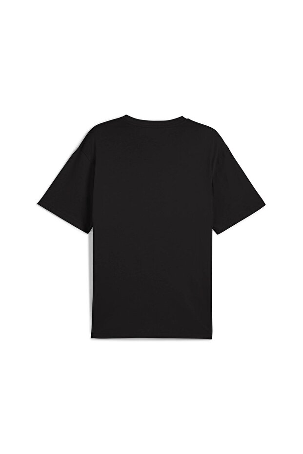 Ess Relaxed No. 1 Logo Erkek Siyah Günlük Stil T-Shirt 68915301 - 2