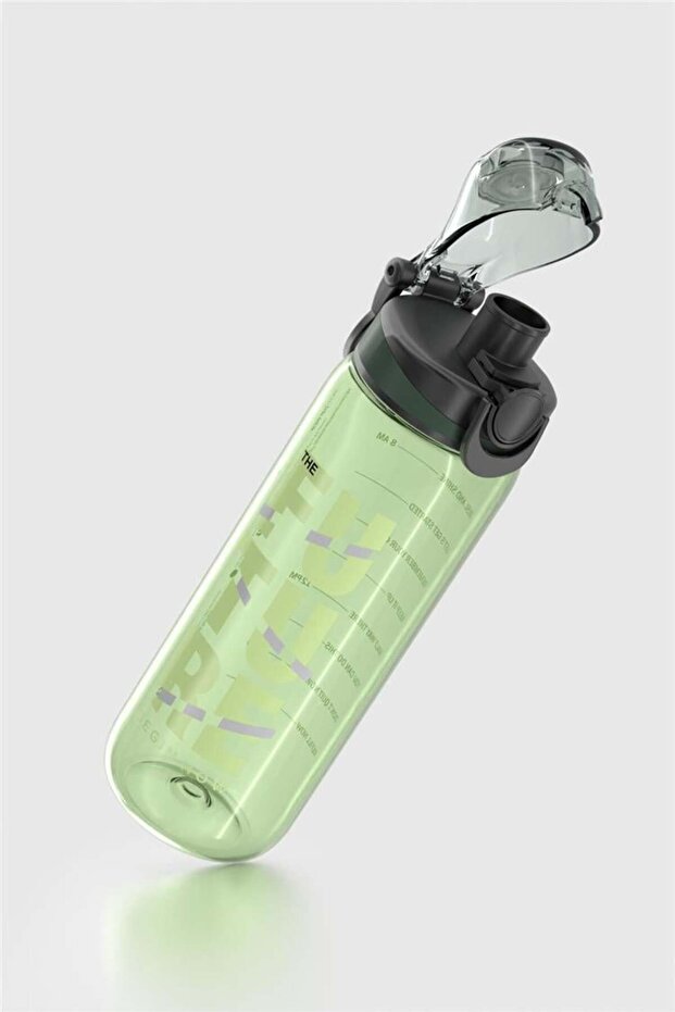 Trego Text Patterned 630 ml Tritan Flask 912155 Green - 3