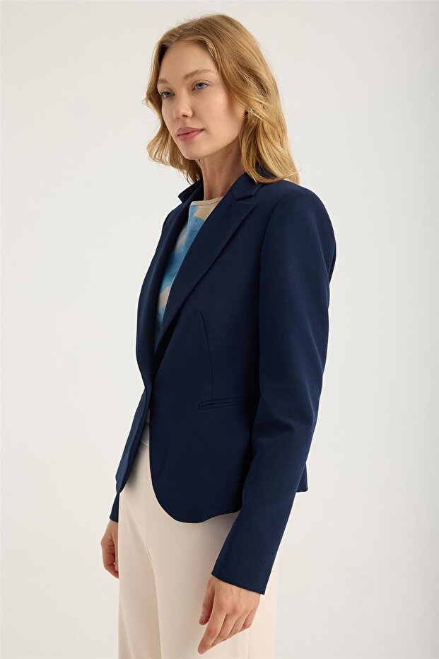 سترة بزر واحد وجيبين - 2