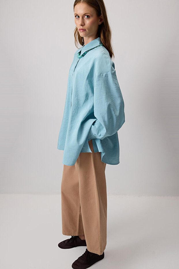 OVERSIZE KUPRA GÖMLEK - 3