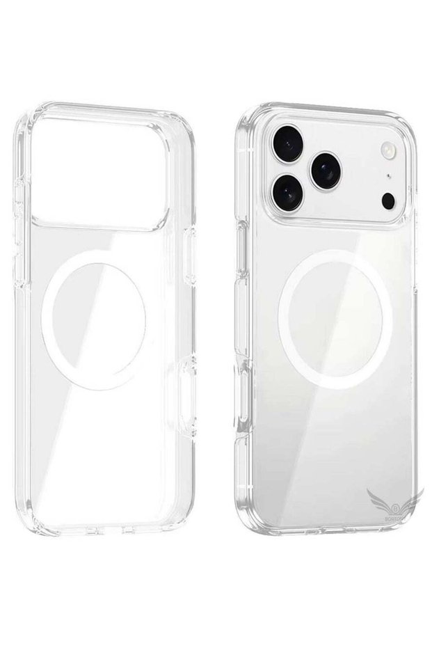 iPhone 17 Pro Max Magsafe Case Wireless Charging Support Clear Magnetic Cover