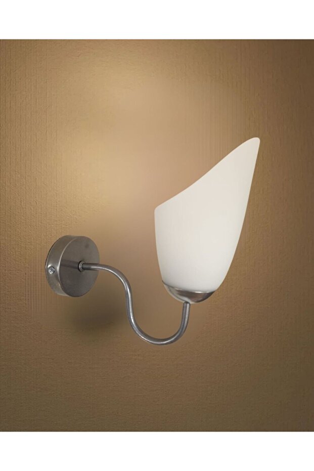 Arın Trapezoid Glass Metal Case Sconce