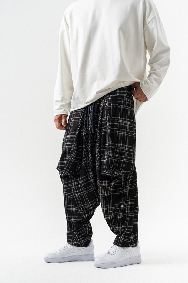 Sacred Walls Street Shalwar with Elastic Waist and Cuffs