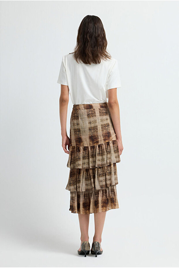 Volanlı Katlı Etek - 8