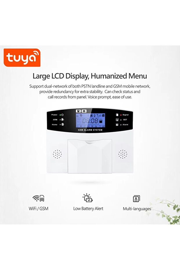 EV VE İŞYERİ İÇİN UZAKTAN KUMANDALI ALARM SİSTEMİ WİFİ-GSM HATLI HAREKET SENSÖRLÜ ŞARJLI ALARM SETİ - 5