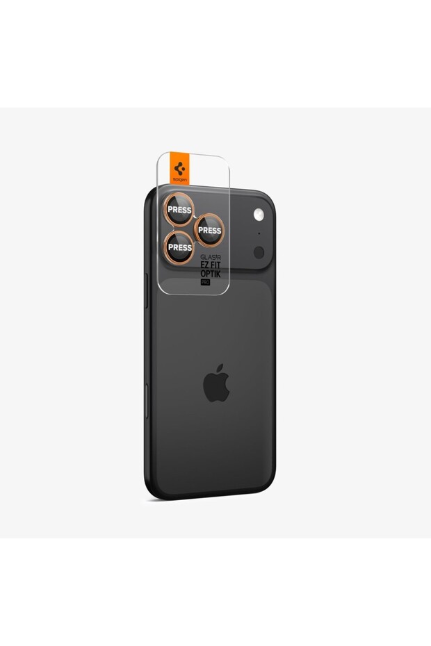 واقي عدسة الكاميرا لهاتف iPhone 17 Pro Max / 17 Pro، سهل التركيب (قطعتان)، برتقالي - AGL10123 - 3