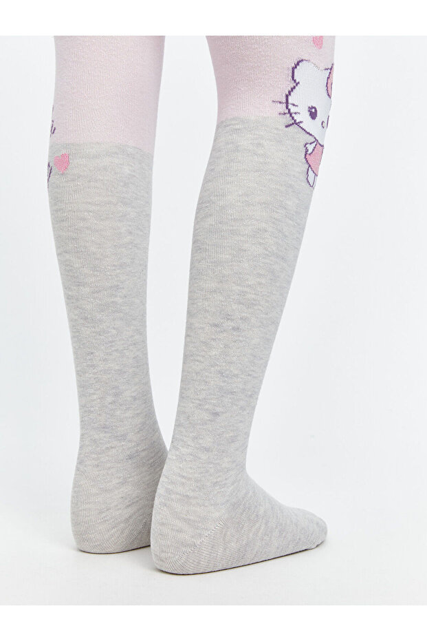 Hello Kitty Desenli Kız Çocuk Külotlu Çorap - 3