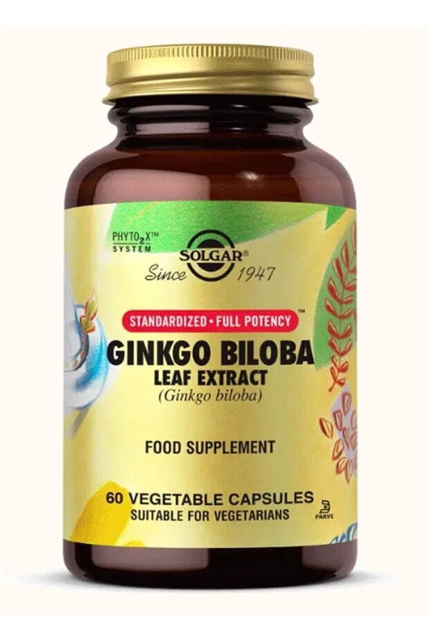Ginkgo Biloba Leaf Extract 60 Kapsül - 1
