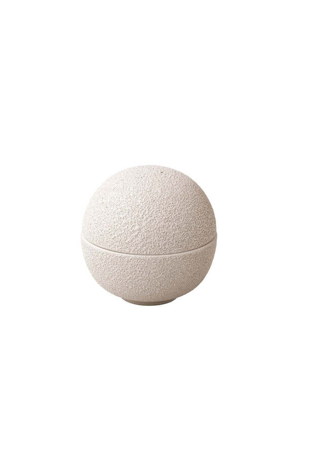 Volcanic White Bowl with Lid, 15.8 cm