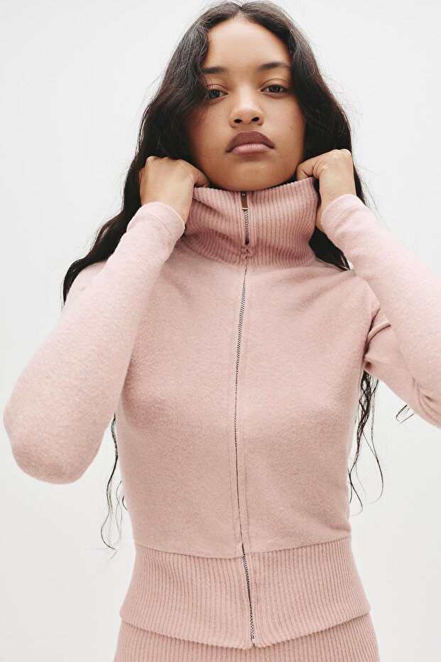 Soft touch fermuarlı kazak - 2