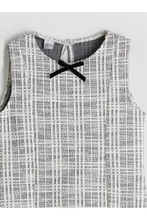 Siyah Bisiklet Yaka Kız Çocuk Elbise - 2