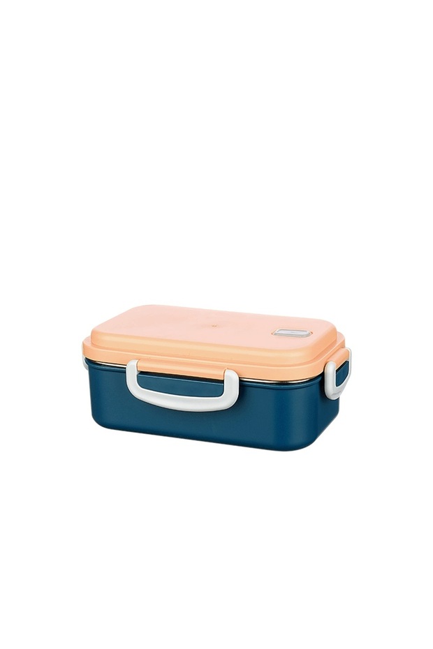 Beautiful Life Stainless Steel - Vacuum 2-Compartment Lunch Box with Fork+ Spoon 150X300 Ml.