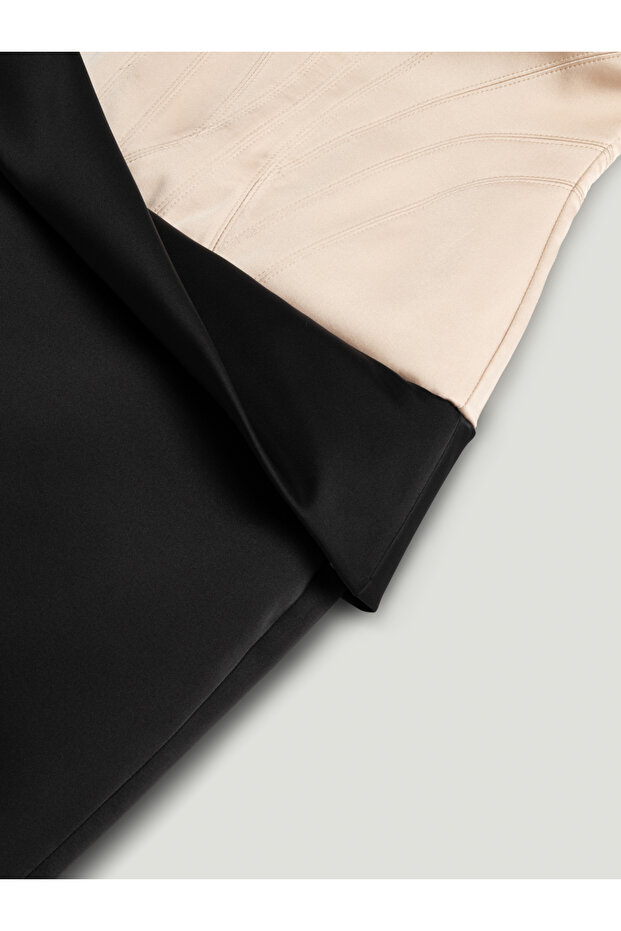 Drape Detaylı Elbise - 8