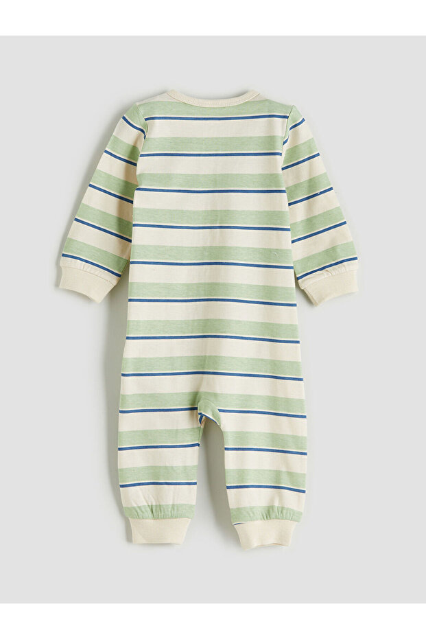 Bisiklet Yaka Uzun Kollu Erkek Bebek Tulum - 7