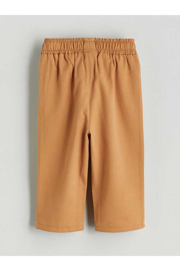 Bej Bisiklet Yaka Erkek Bebek Sweatshirt ve Eşofman Alt 2'li - 7