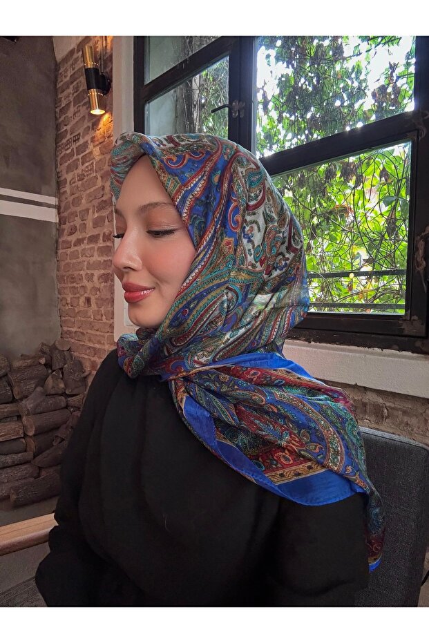 Saf Hint İpeği Eşarp - 4