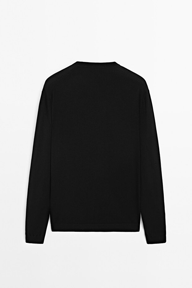 Triko yün karışımlı kazak - 8