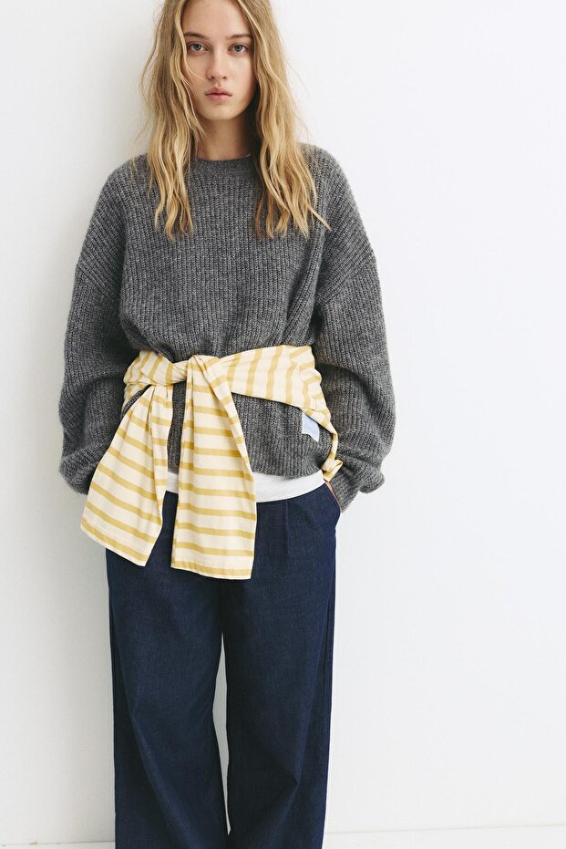 Fitilli örgü, yumuşak kazak - 3