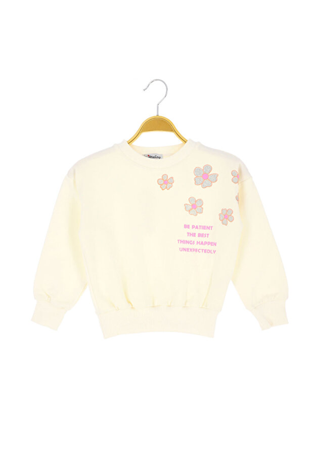 Devojčica bluza sa štampanim vezom - 1