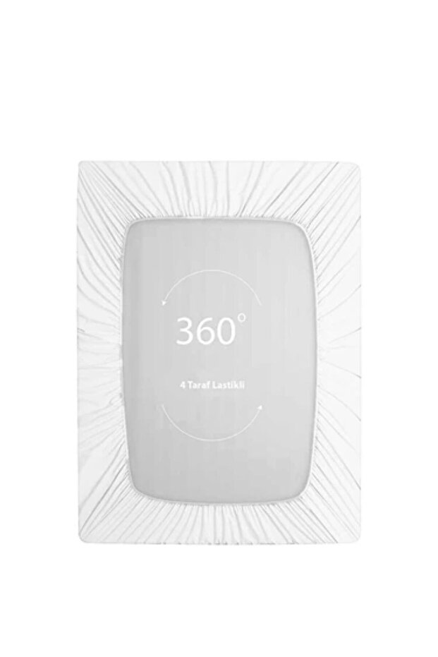 ملاءة سرير مرنة من القطن الممشط - 2