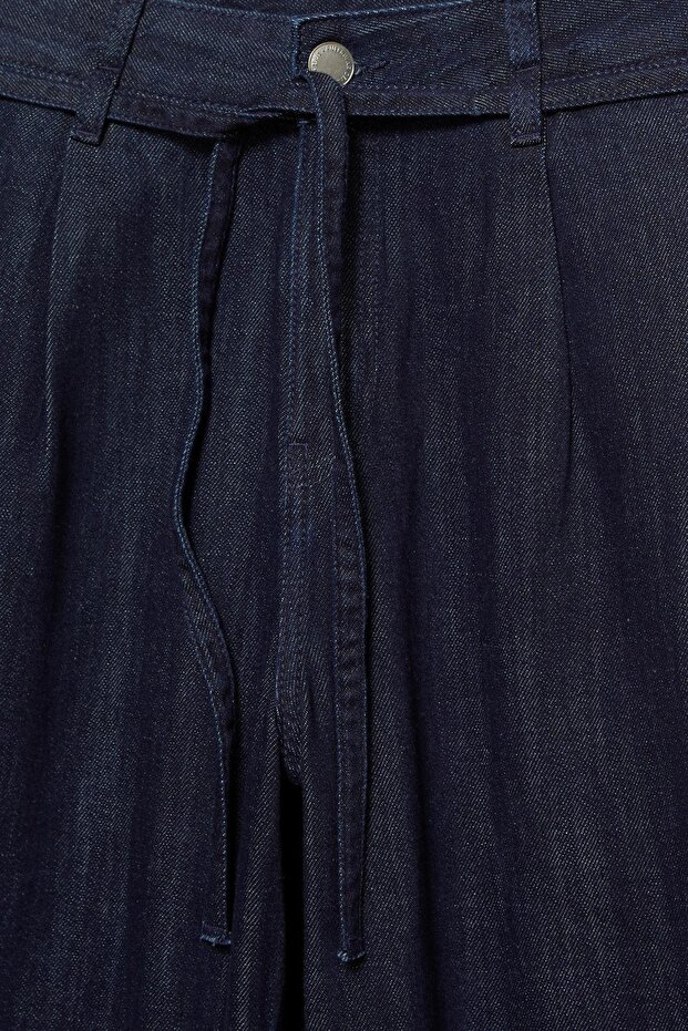 Kemerli düz kesim jean - 8