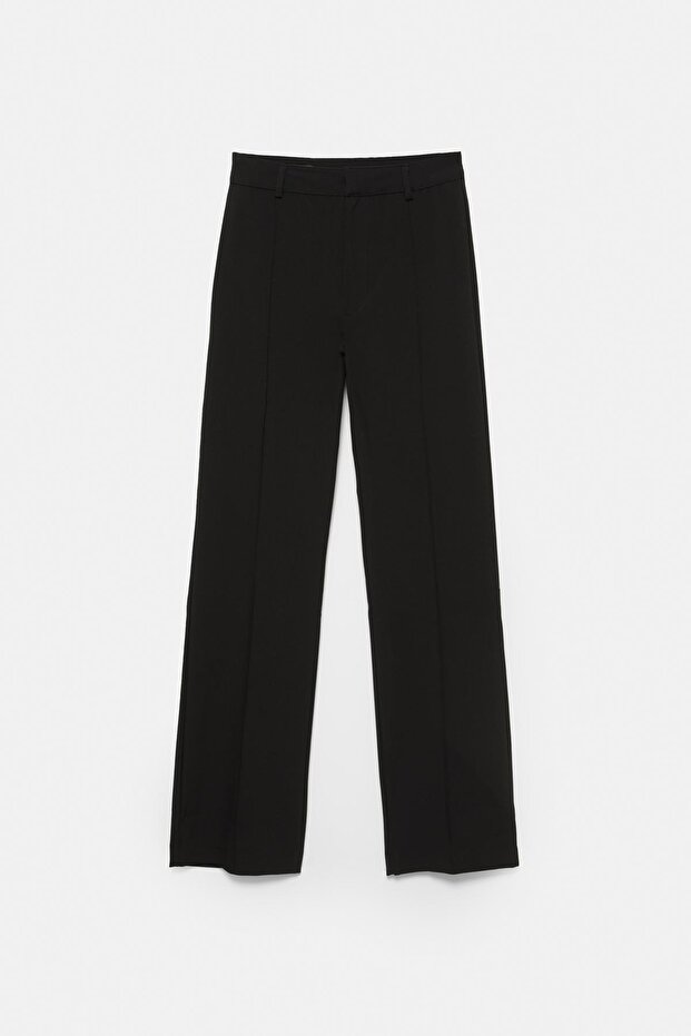 Nervürlü kumaş pantolon - 5