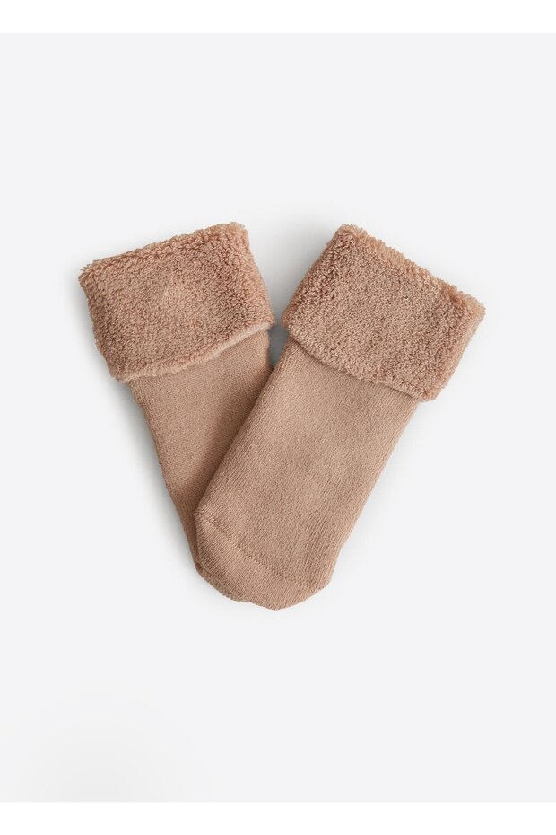 Organik Basic 2'li Havlu Çorap Natural - 5