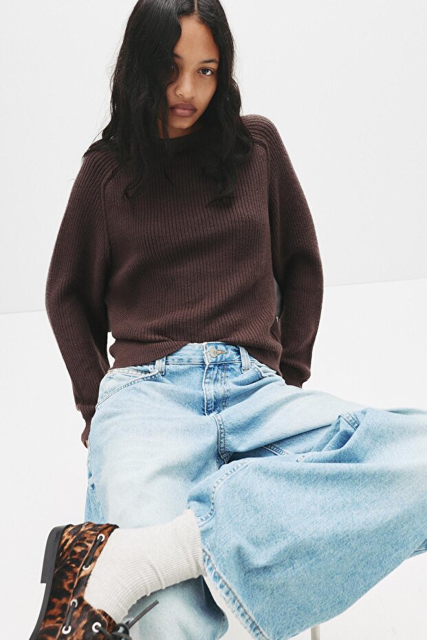 Fitilli örgü kazak - 1