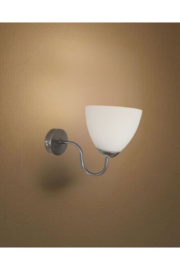 Delta Arm-Mounted Glass Sconce