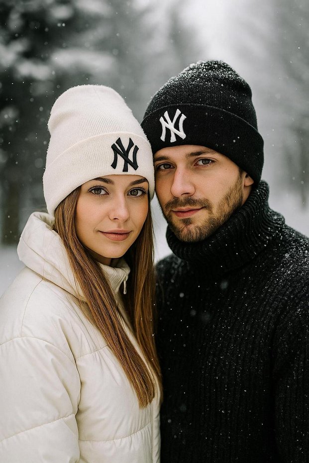 Adjustable Unisex Winter Sports Beanie 2 Pcs