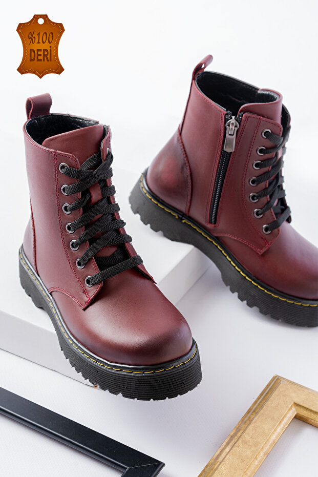 Genuine Leather Sewn to Orthopedic Sole Waterproof Keeps Warm Unisex Children's Daily Boots