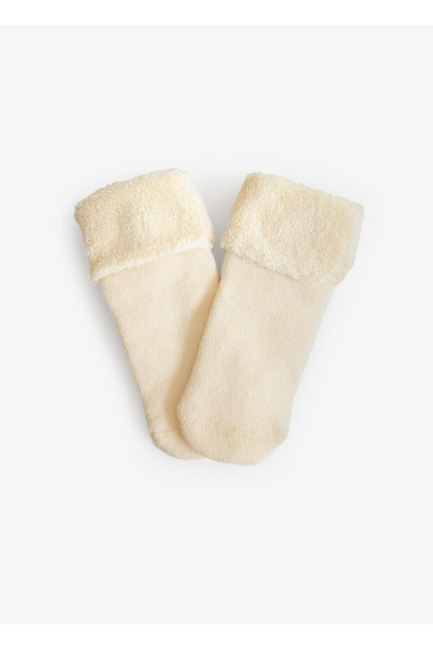 Organik Basic 2'li Havlu Çorap Natural - 4