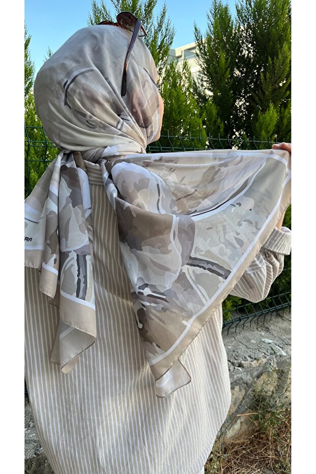 Gül Desen Soft Şal - 1