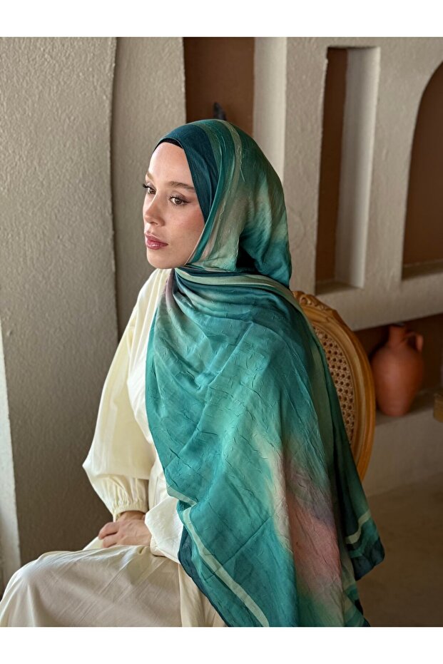 Sunset Desen Bambu Şal - 2