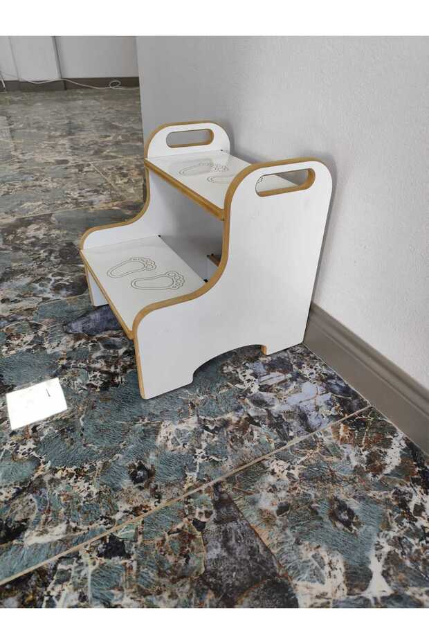 Montessori Basamak Tabure Çocuk Banyo Wc Lavabo Merdiven Yükseltici - 3