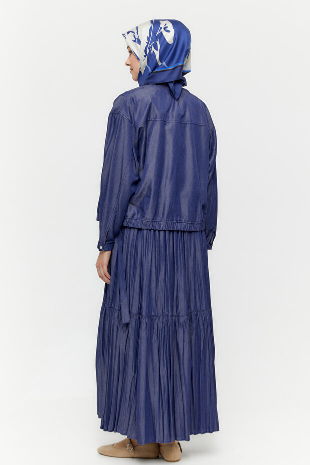 Bomber Ceketli Elbise - 7