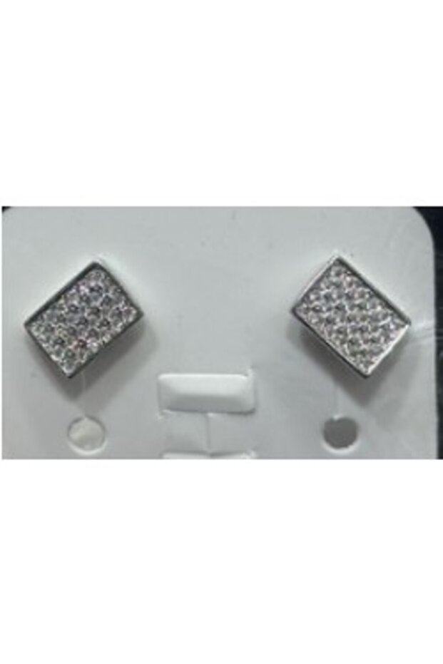 925 Silver Earrings, Rectangular Stones,