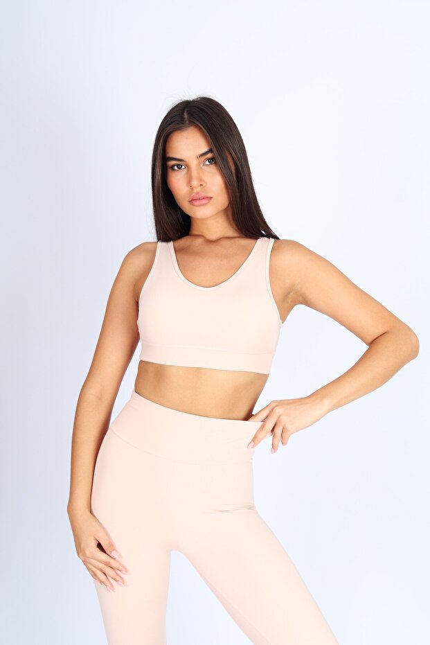 İçi Pedli Pembe Spor Bralet - 2